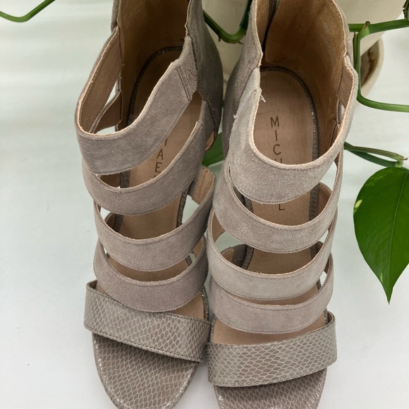 Michael Kors Taupe Strappy Sandals - Picture 1 of 5